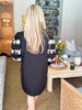 Loving Views Mini Dress-Black