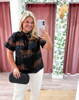 Zenzi Jungle Smocked Top