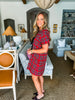 The Present Plaid Dress- Red