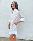 Floral Horizon Shirt Dress