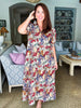 Courtyard Brunch Floral Midi Dress