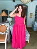Summer Sundays Gingham Dress-Cherry