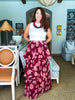 Dreaming Of Dahlias Maxi Skirt