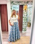 Coastal Wildflower Tiered Maxi Skirt
