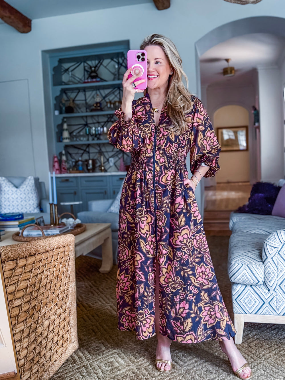 Heartfelt Harmony Floral Midi Dress