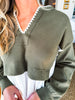 Preppy Posh Top- Olive