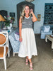 Stay Sweet Midi Dress-Ecru