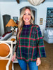 Tree Topper Plaid Top-Navy