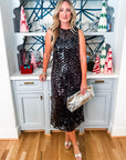 Stand Out Sequin Midi Dress