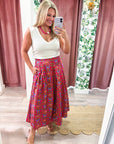 Gardenia Glow Midi Skirt