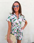 Sweet Like Spring Belted Romper