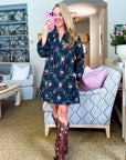 Country Fields Floral Mini Dress