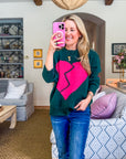 Broken Heart Relaxed Sweater