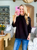 Sweet and Soft Pull Over Sweater-Black