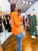 Nicest Knit Sweater Top- Orange