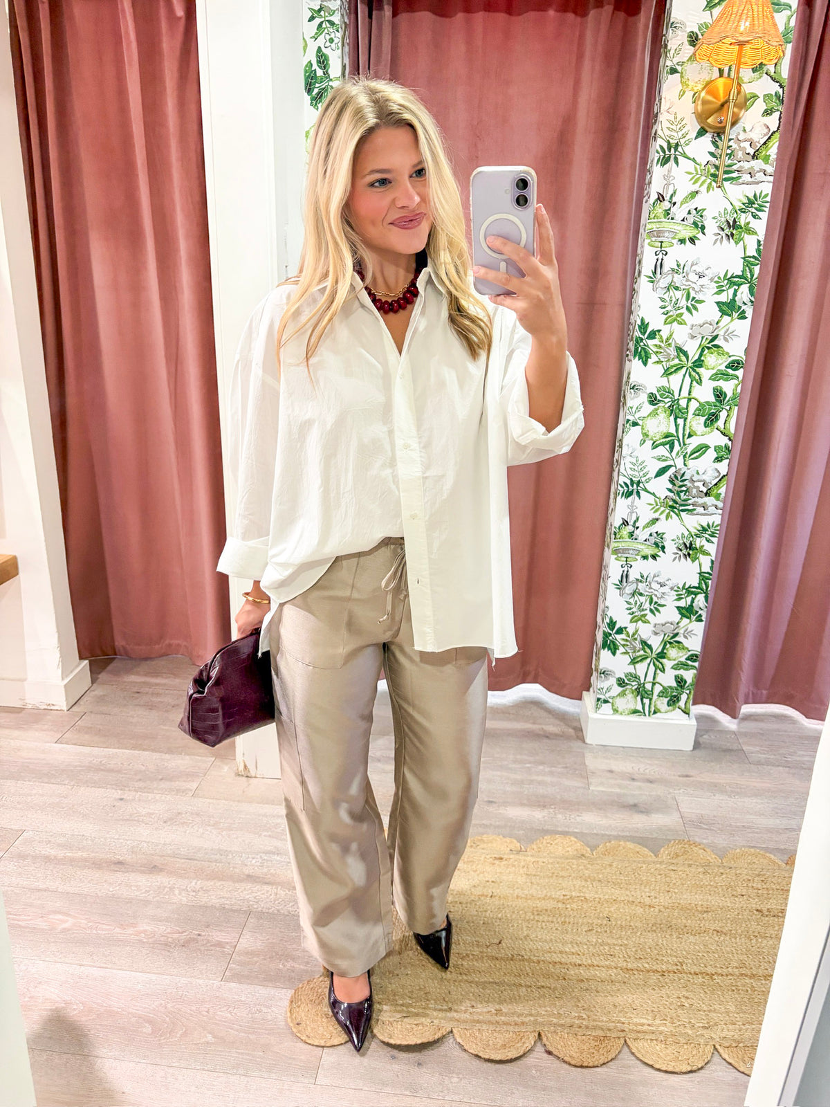 Ava Day Out Poplin Top