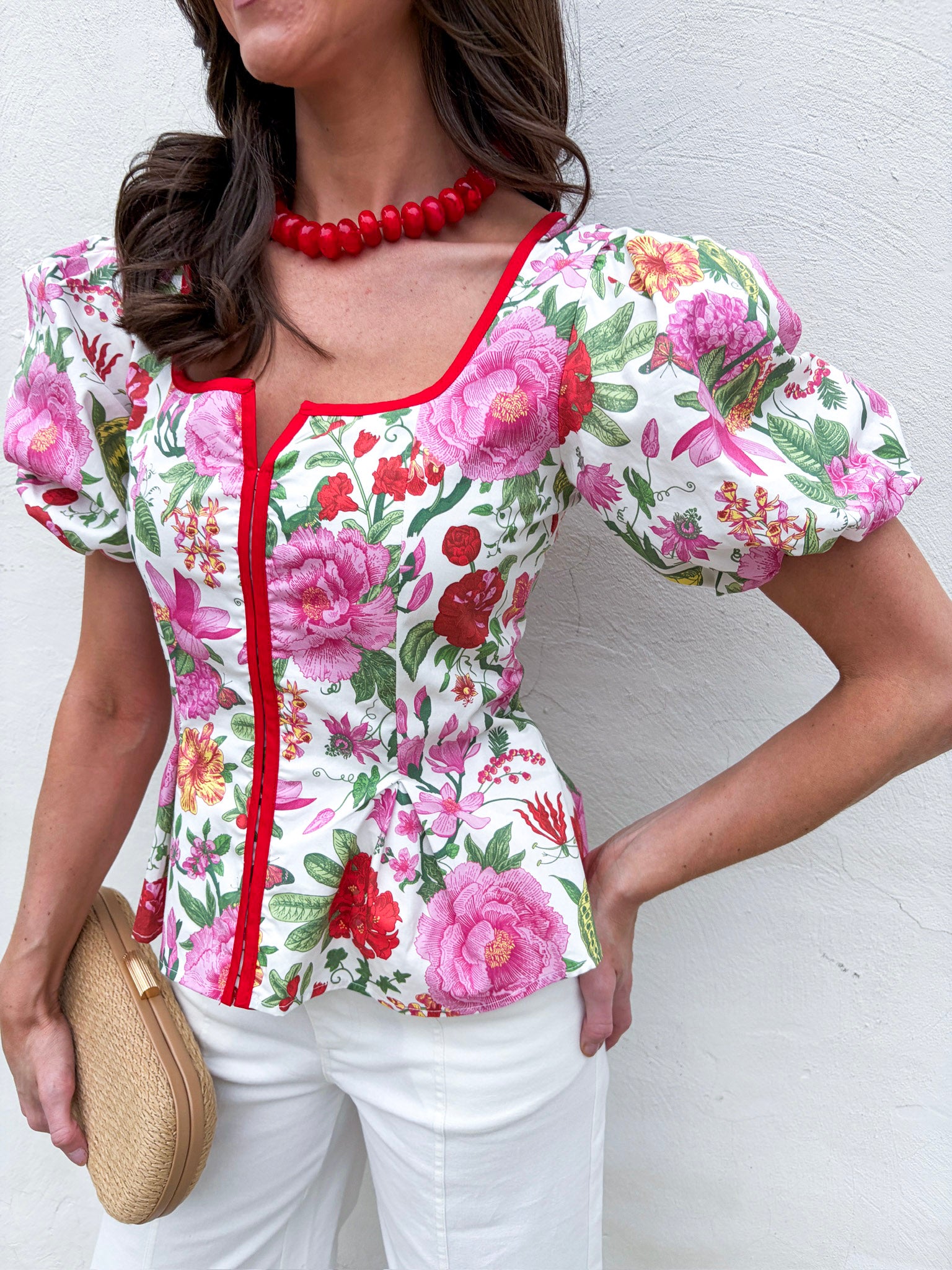 Garden Romance Peplum Top