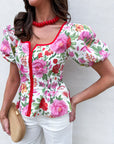 Garden Romance Peplum Top