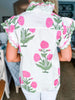 Lavender Love Floral Top-Pink/Cream
