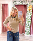 Soft Embrace Crewneck Sweater-Mushroom
