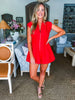 Darling Gaze Romper-Red