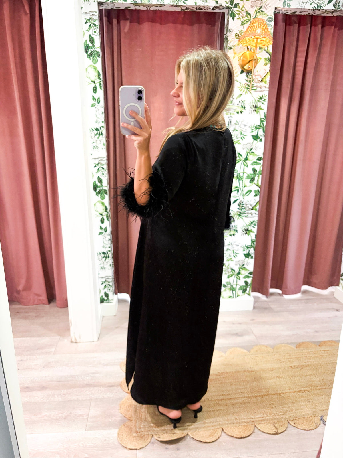 Glam Preview Midi Dress-Black