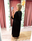 Glam Preview Midi Dress-Black