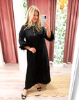 Glam Preview Midi Dress-Black