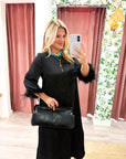 Glam Preview Midi Dress-Black