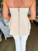 City Dream Sleeveless Knit Top-Ecru