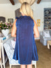 Touch of Glam Mini Dress-Navy