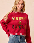 Merry & Bright Sequin Sweater