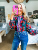 Garden Motif Floral Top