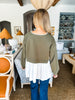 Preppy Posh Top- Olive