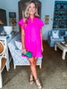 Weekend Vibes Mini Dress- Pink