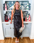 Stand Out Sequin Midi Dress