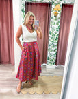 Gardenia Glow Midi Skirt