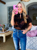 Zenzi Jungle Smocked Top
