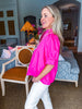 My Muse Embroidered Top-Pink