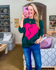 Broken Heart Relaxed Sweater
