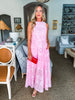 Wrapped in Romance Eyelet Skirt Set-Pink