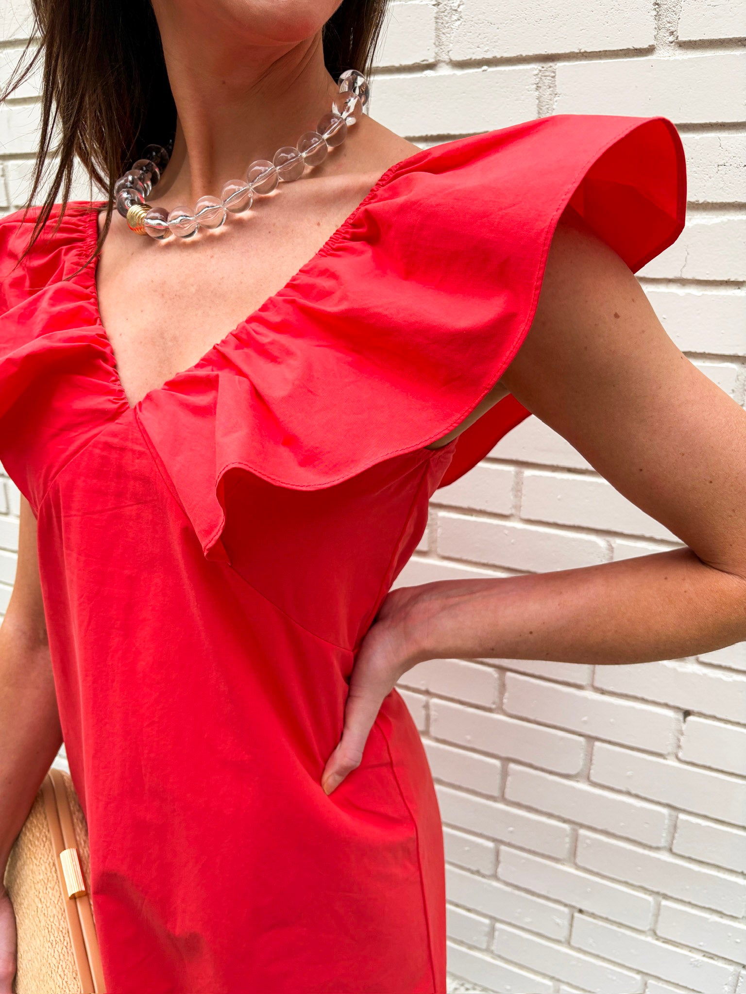 Flirt Alert Mini Dress- Red