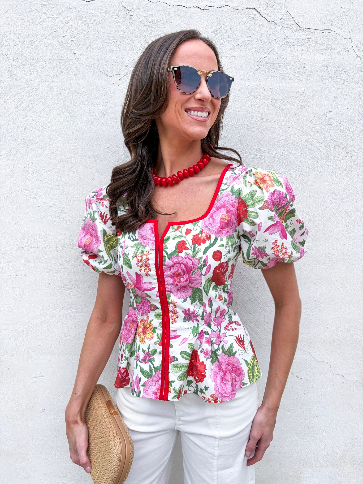 Garden Romance Peplum Top