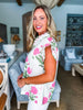 Lavender Love Floral Top-Pink/Cream