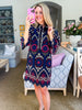 Deco Darling Embroidered Mini Dress
