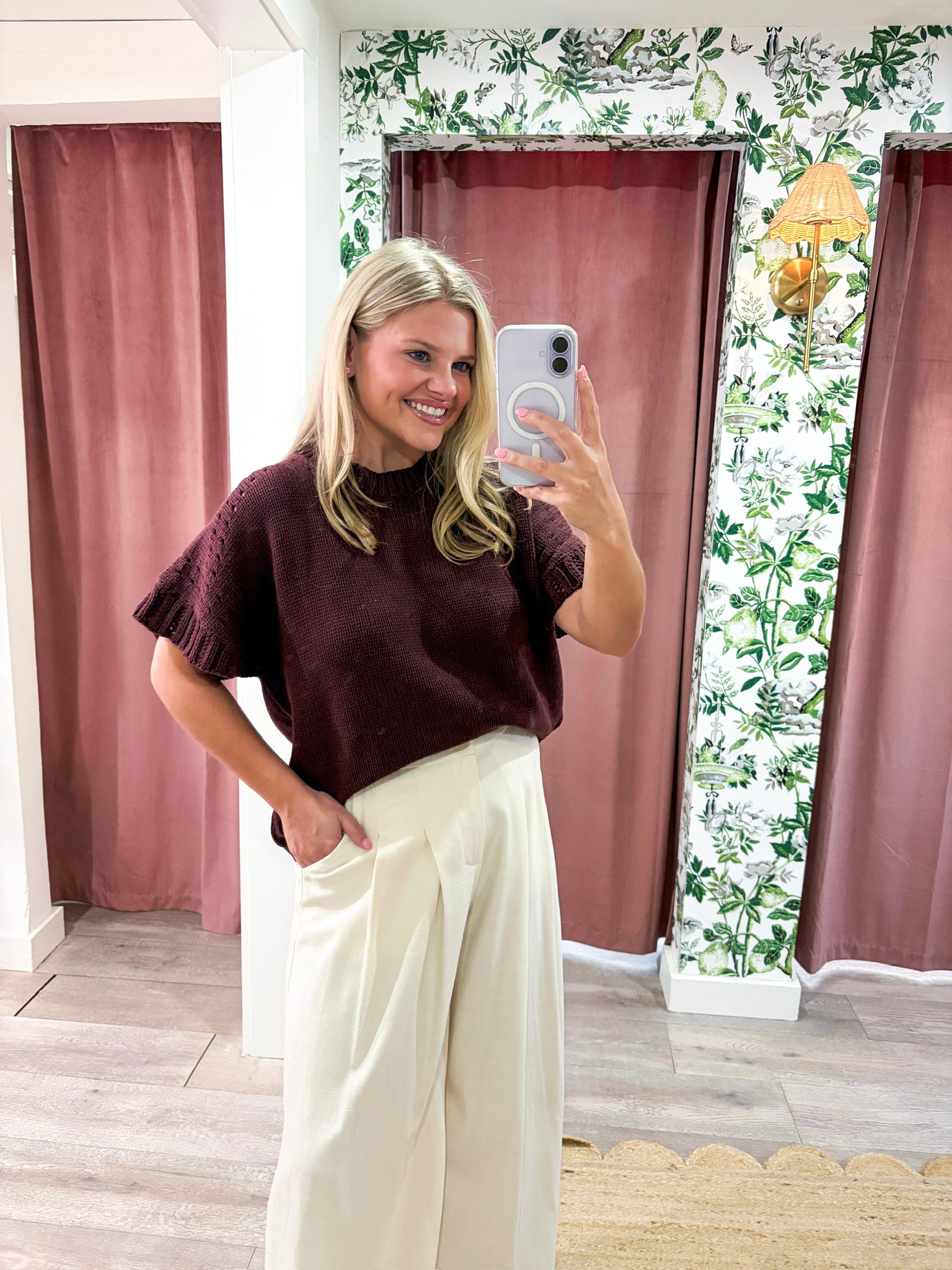Woodland Charm Sweater-Brown