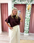 Woodland Charm Sweater-Brown