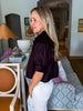 Solid Cuff Poplin Top
