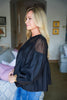 Orchard Picnic Lace Top-Black