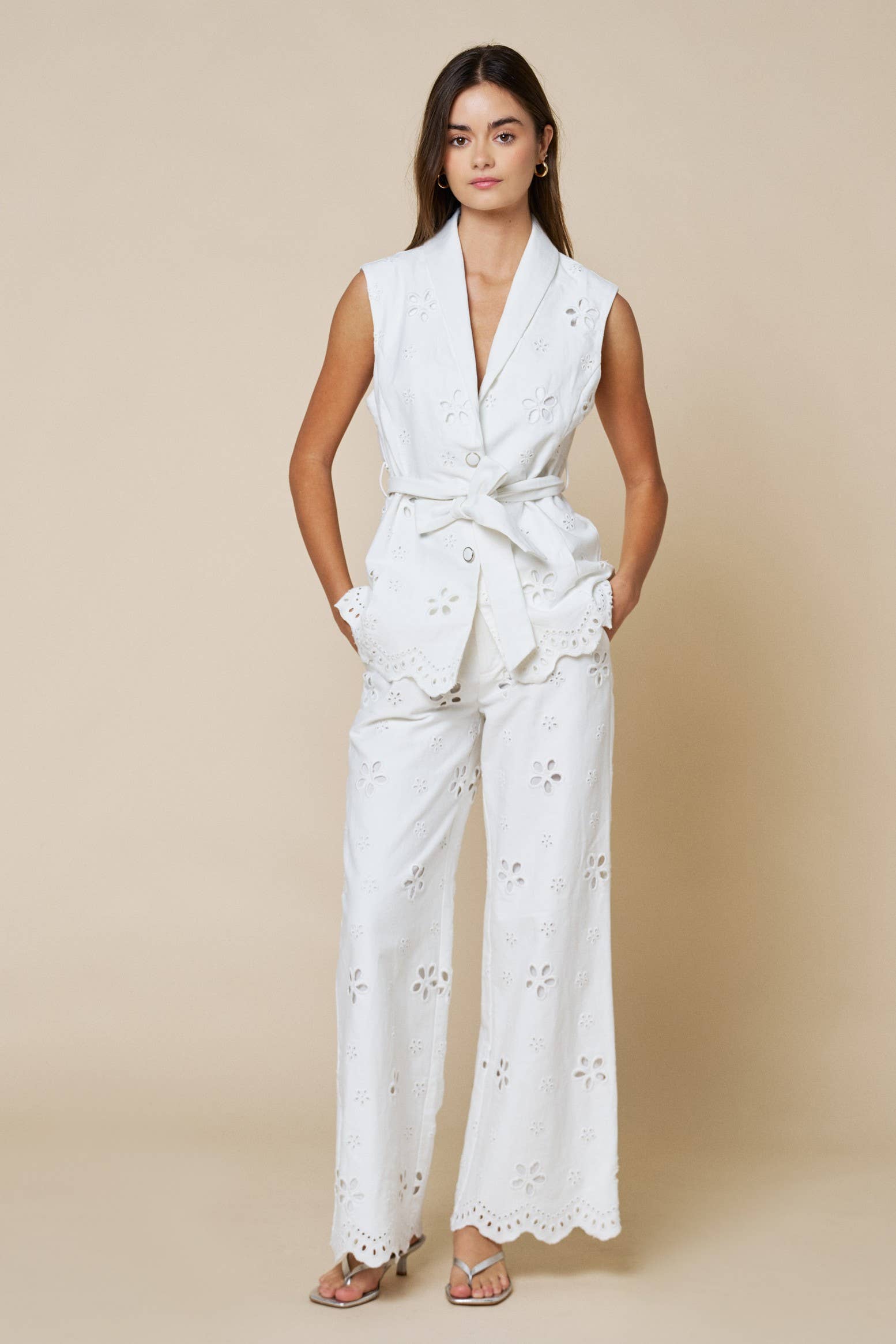 Soft Musk Embroidered Pants